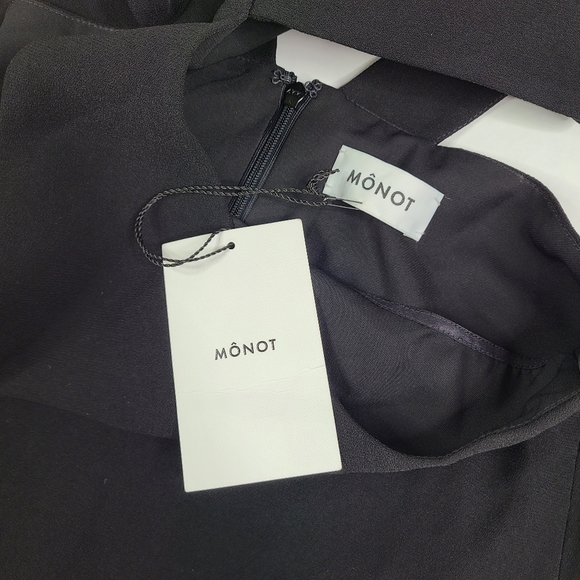 MONOT Black FW21 Cutout Backless Dress sz 38 / US 4 - Picture 5 of 7